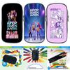 Huntrix Girl Kpop School Pencil Case Demon Hunters Supplies Storage Bag Zoey Rumi Mira Saja Boys Kids Students Pen Box Pouch Stationery