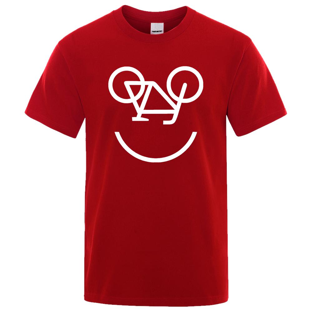 Велосипедный обратный буквенный забавный принт мужские и женские футболки модные удобные топы с обычным рукавом короткие рукава футболки большого размера