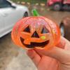 Bright Colors Halloween Shiny Fidget Toy Slow Rebound Pumpkin Shaped Squishy Toy  Anti-stress