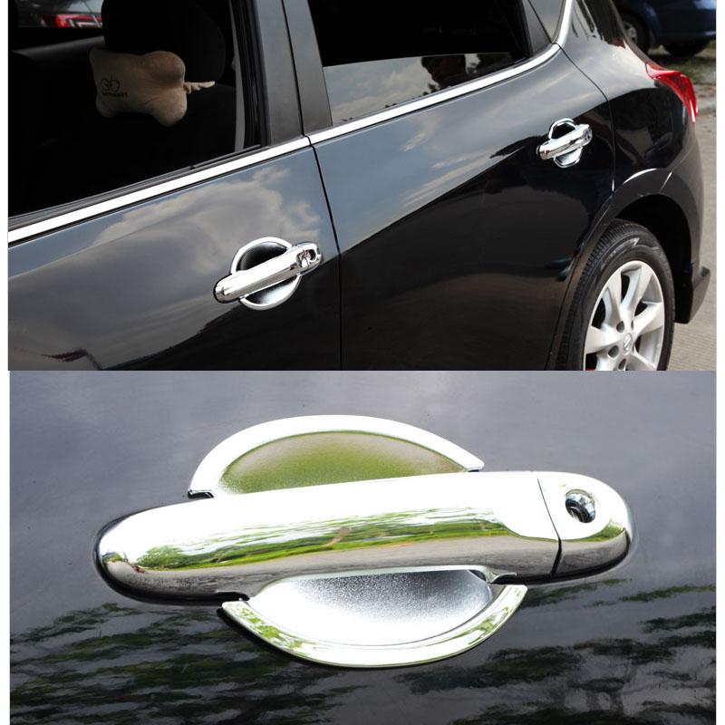 Для Nissan Juke 2011-2018 ABS хромированная крышка боковой дверной ручки Накладка и дверная чаша Стайлинг автомобиля 2012 2013 2014 2015 2016
