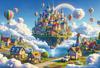 In Beverly Jigsaw Floating Town In the Sky [Made Japan] 300-Piece Puzzle (26x38cm) 300-150