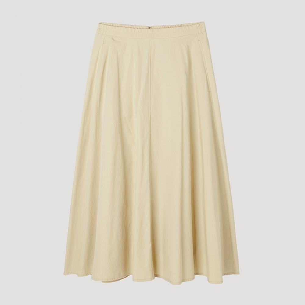 [She S miSS] Linen Blend Banding Long Skirt SwwSkp22100