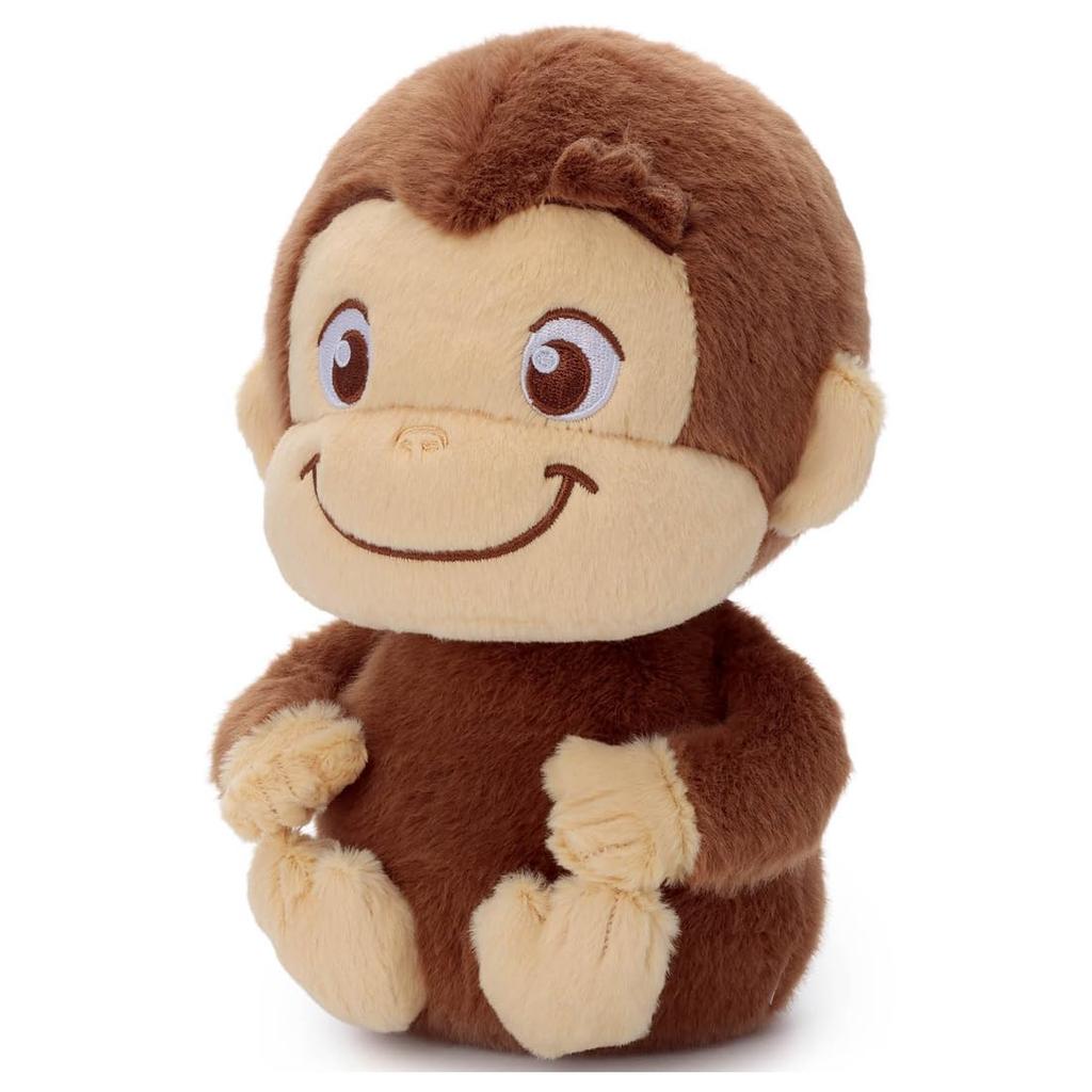 Takara Tomy Arts (TAKARATOMY A.R.T.S) Curious George (TOY STYLE) Plush Toy Medium, Curious George, Approximately 25cm Tall