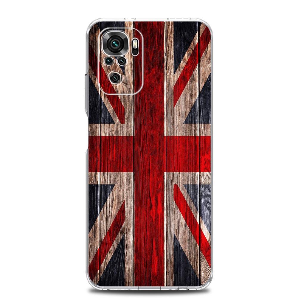 Мягкий чехол для телефона с национальными флагами RU FR UK для Xiaomi Redmi Note 15 14 13 12 4G 10 11 Pro Plus 5G 14C 13C 12C 10C 9A