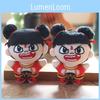 Stuffed Plush Nezha Doll Keychain Toy Backpack Decor Gift For Kids Girls Boys