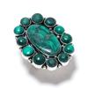 Malachite Handmade 925 Sterling Silver Jewelry Ring Size 8 n2F97