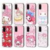 HK21 Cute My MelodyBlack Sofe Case for Xiaomi Poco X6 X4 M5 M6 F5 F6 C65 C55 C50 C51 C40 Pro Redmi 14C A3X 13C 12C 11T 10A 9C Note 7 6 8A Plus