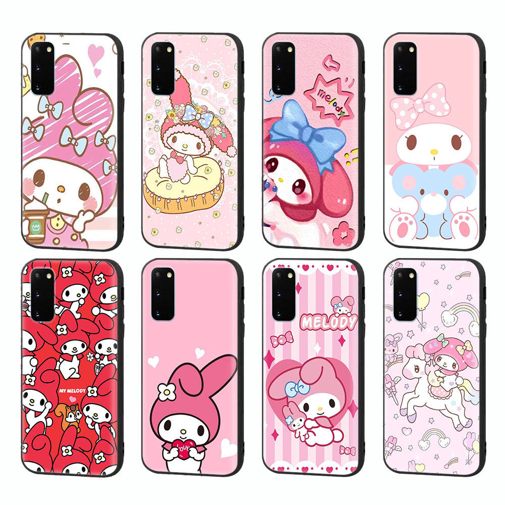 HK21 Cute My MelodyBlack Sofe Case for Xiaomi Poco X6 X4 M5 M6 F5 F6 C65 C55 C50 C51 C40 Pro Redmi 14C A3X 13C 12C 11T 10A 9C Note 7 6 8A Plus