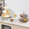 Fruit Plate, Living Room, Household Tea Table, Multi-Layer Afternoon Tea, Dim Sum Cake Plate, Dessert, Front Desk Display Shelf, Light Luxury
