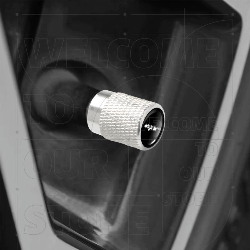For Kia GT Line K5 K9 Stonic Sportage Stinger LOGO 4pcs Car Wheel Tire Valve Aluminum Caps Tyre Stem Covers Airdust Waterproof BV3