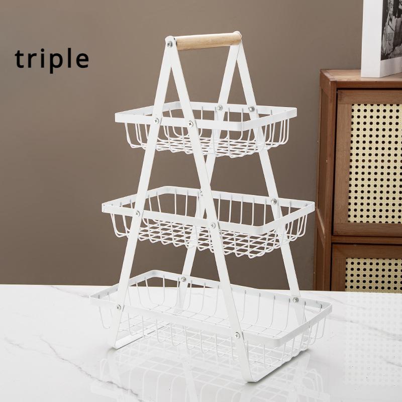 Полка, креативная многослойная тонкая сетка, корзина с фруктами, домашняя гостиная, стеллажи для хранения сухих фруктовых закусок