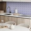 Printed Vinyl Wall Tiles for Dining Room Tile Pattern with Ornaments 9x30x30 cm
