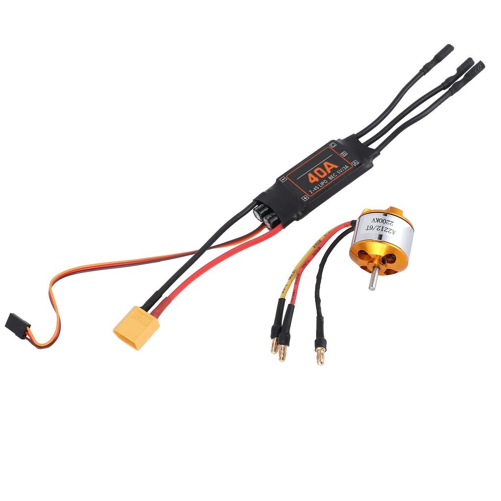 2212 KV2200 Motor 40A Brushless ESC XT60 RC Motor ESC Set for Drone Helicopter FPV