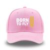 Кепка бейсболка с принтом сэндвич-сэндвич BORN TO FLY, европейская и американская, жесткий верх, изогнутый козырек, мужская уличная кепка