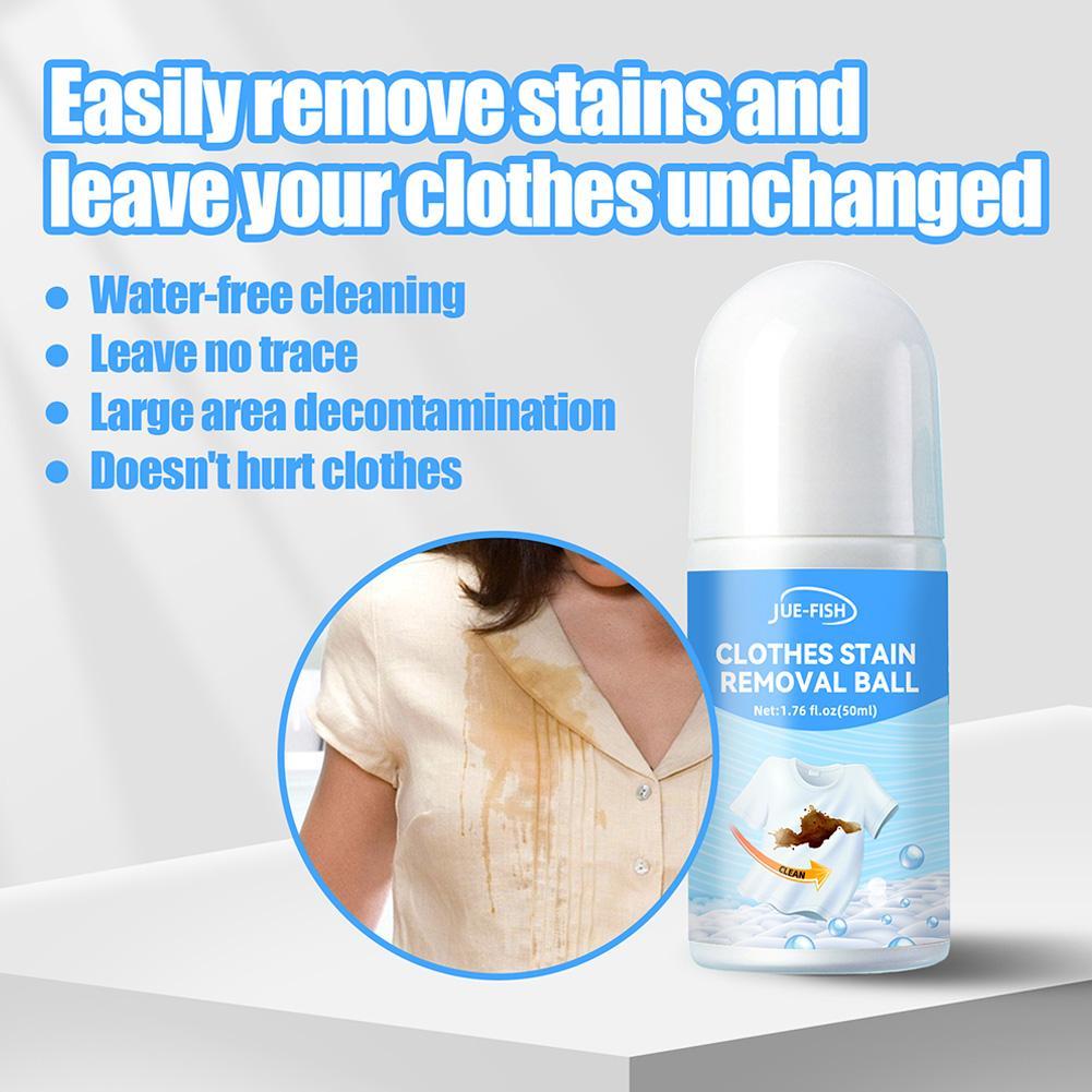 Пятновыводитель с роликовым шариком, портативный очиститель одежды, мгновенный горячий F0V4