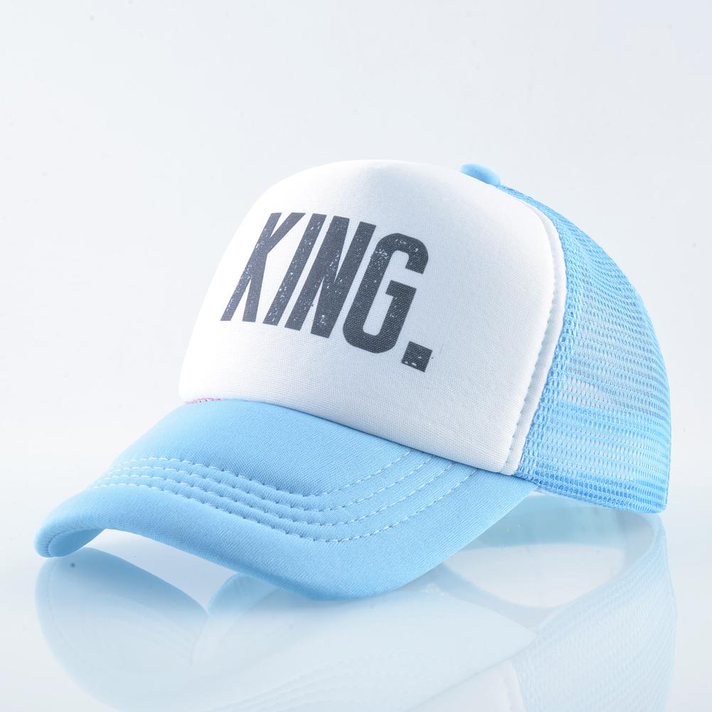 Children Baseball Cap Kids Summer Breathable Mesh Caps King And Queen Snapback Caps For Boys Girls