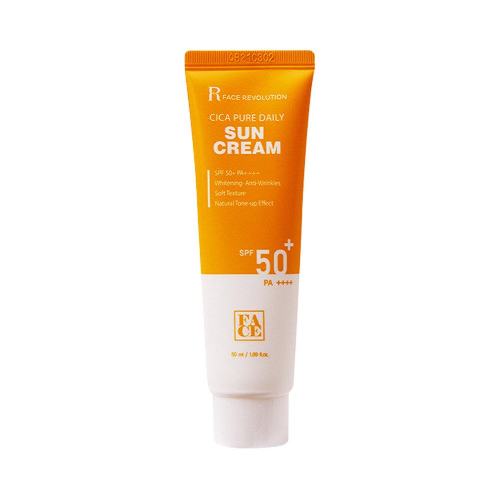 FACE REVOLUTION Солнцезащитный крем Cica Pure Daily 50 мл (SPF50 + PA ++++)