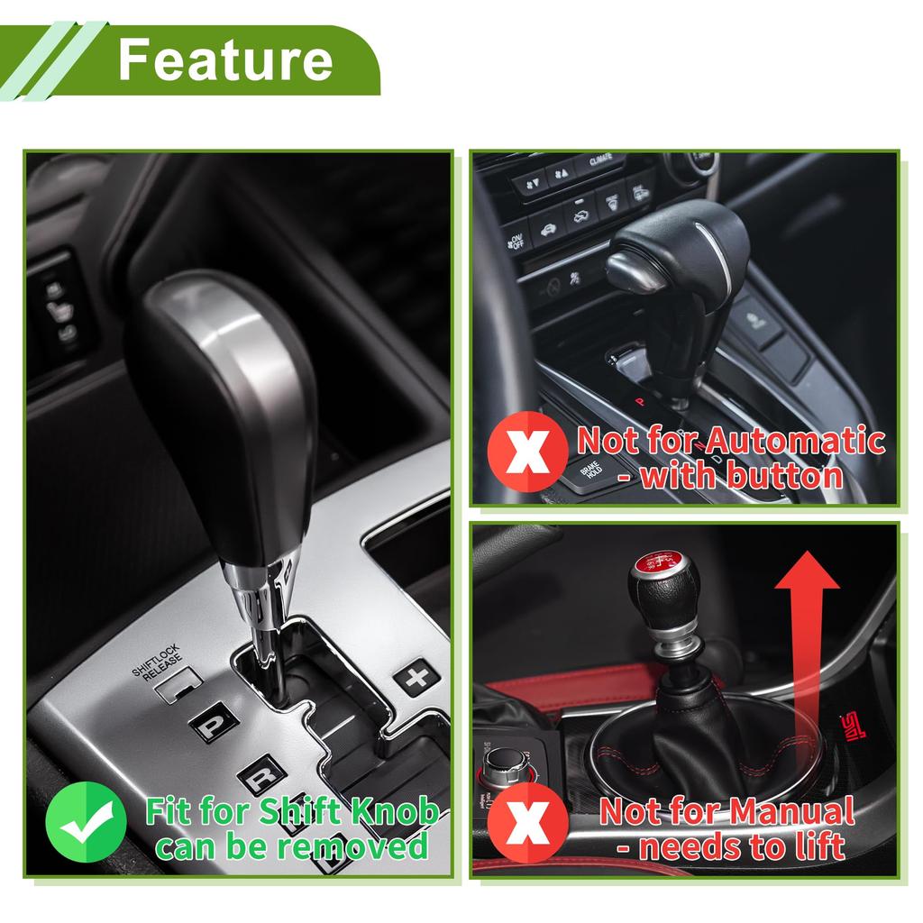 HOPESPANNER Алмазный двухцветный хрустальный набалдашник рычага переключения передач Акриловый набалдашник рычага переключения передач 2 адаптера для автоматических и механических транспортных средств Whi