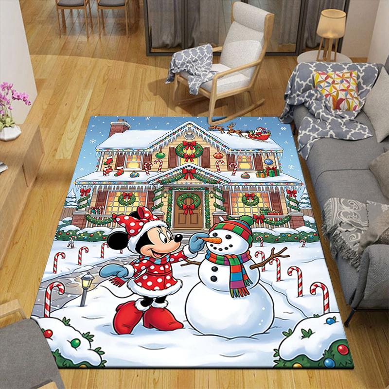1Pc Christmas Winnie Pooh Rug Office Carpet Indoor Outdoor Doormat Nonslip Soft And Comfortable Living Room Christmas Halloween Gift D918106