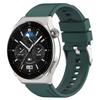Для Huawei Watch GT3 46 мм 22 мм Выступающая головка Силиконовый ремешок Серебряная пряжка