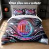 AC Milan Design Bed Bedding Set 1 Duvet Cover + 2 Pillowcases Soft Breathable Household Bed Linens