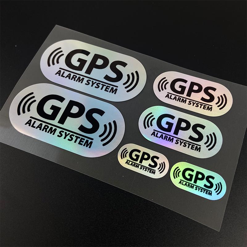 6 шт. Лазерные GPS Автомобильные Наклейки Водонепроницаемые DIY Авто Стекло Боковая Часть Кузова Заднее Стекло Солнцезащитная Пленка Персонализированное Украшение Виниловые Наклейки