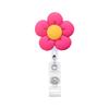 Roses Beaded 360° Rotation Retractable Badge Reel Nurse Display Id Name Card Badge Holder Anti-Lost Clip Valentine's Day GiftS