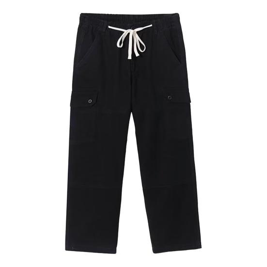 Мужские брюки-карго свободного кроя, однотонные, винтажный стиль, уличный стиль, широкие прямые брюки с несколькими карманами, уличные брюки для путешествий на открытом воздухе