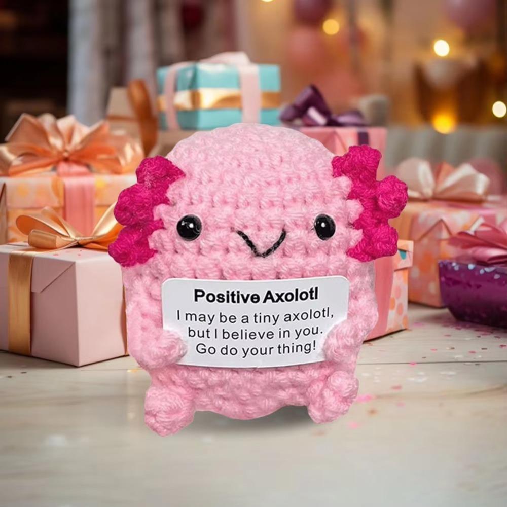 Yarn Animal Axolotl Gifts Emotional Supporting Inspirational Axolotl Gift  for Girls Teens Friends