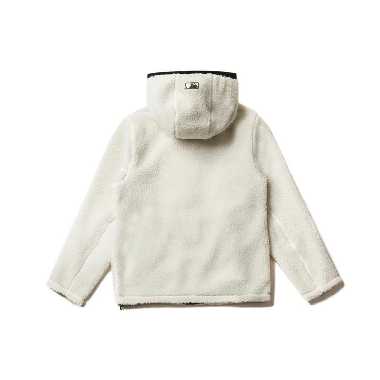 Новые велюровые куртки MLB New York Yankees Унисекс Цвет: Слоновая кость Белый 31JPF2061-50I