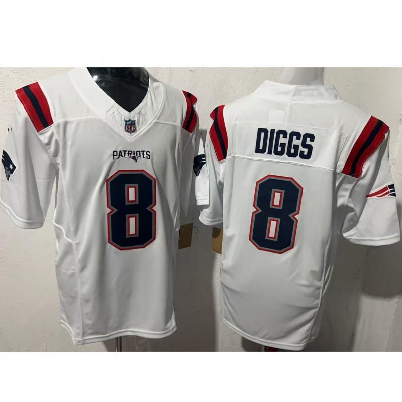 Custom Embroidered Football Jersey New England Patriots Team Sport Uniform Men Fans