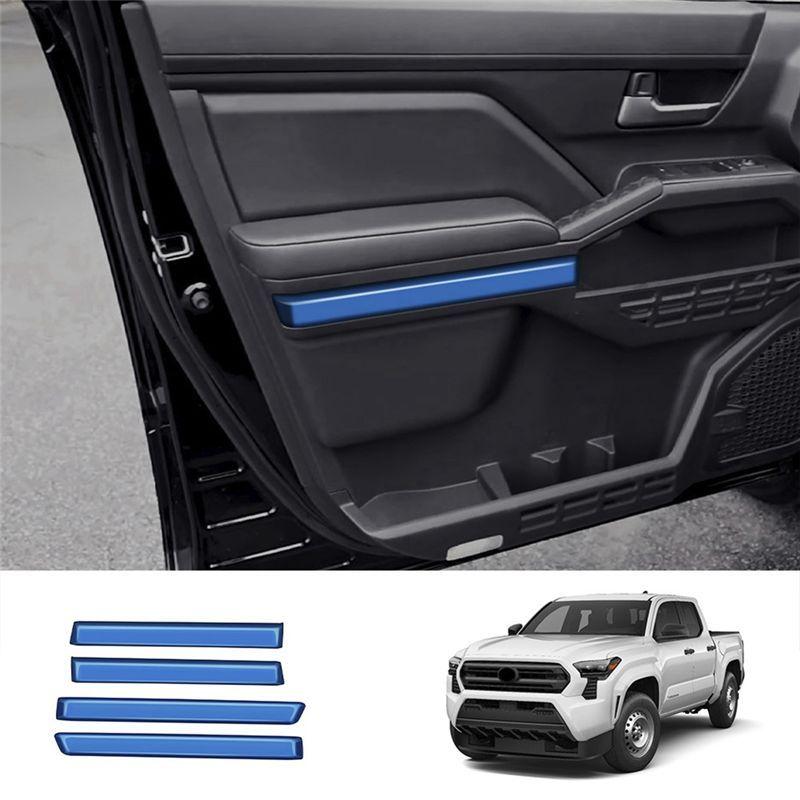 Car Interior Door Panel Trim Strip Decorative Sticker For Toyota TACOMA 2024 Car Interior Accessories Parts Component Blue