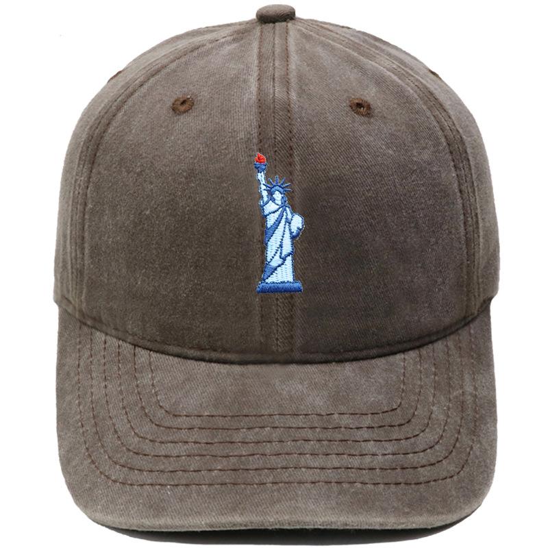 American Free Muse Like Embroidered Soft Top Baseball Cap Washed Vintage Daddy Hat Men's and Women's Casual Sun Hat