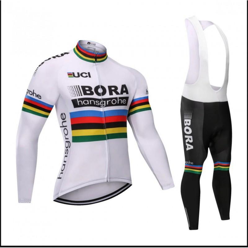 Long Sleeve Cycling Jersey Set Unisex Mountain Road Bike Quick Dry Sportswear