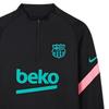 Nike Мужская футбольная футболка FC Barcelona Dri-Fit 20/21 Strike Drill с удобным воротником-стойкой, длинным рукавом Мужские Топы CK9611-011