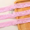 Широкая (2,5 см) цветная эластичная кружевная тесьма для DIY нижнего белья, одежды и аксессуаров для волос