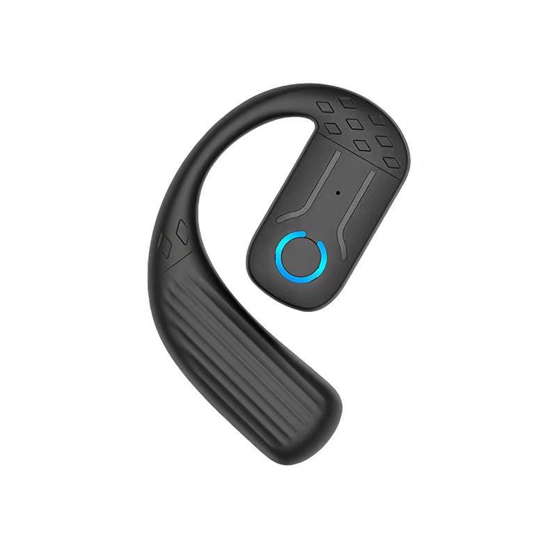 Беспроводная бизнес-гарнитура Bluetooth 5.4 с открытым вращением на 180° и микрофоном, с костной проводимостью, заушным креплением, сенсорным управлением, спортивные Hi-Fi наушники