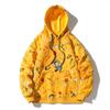 Mens Oversized Hooded Sweatshirt With Graphic Print Cotton Pullover Fall Casual Wear