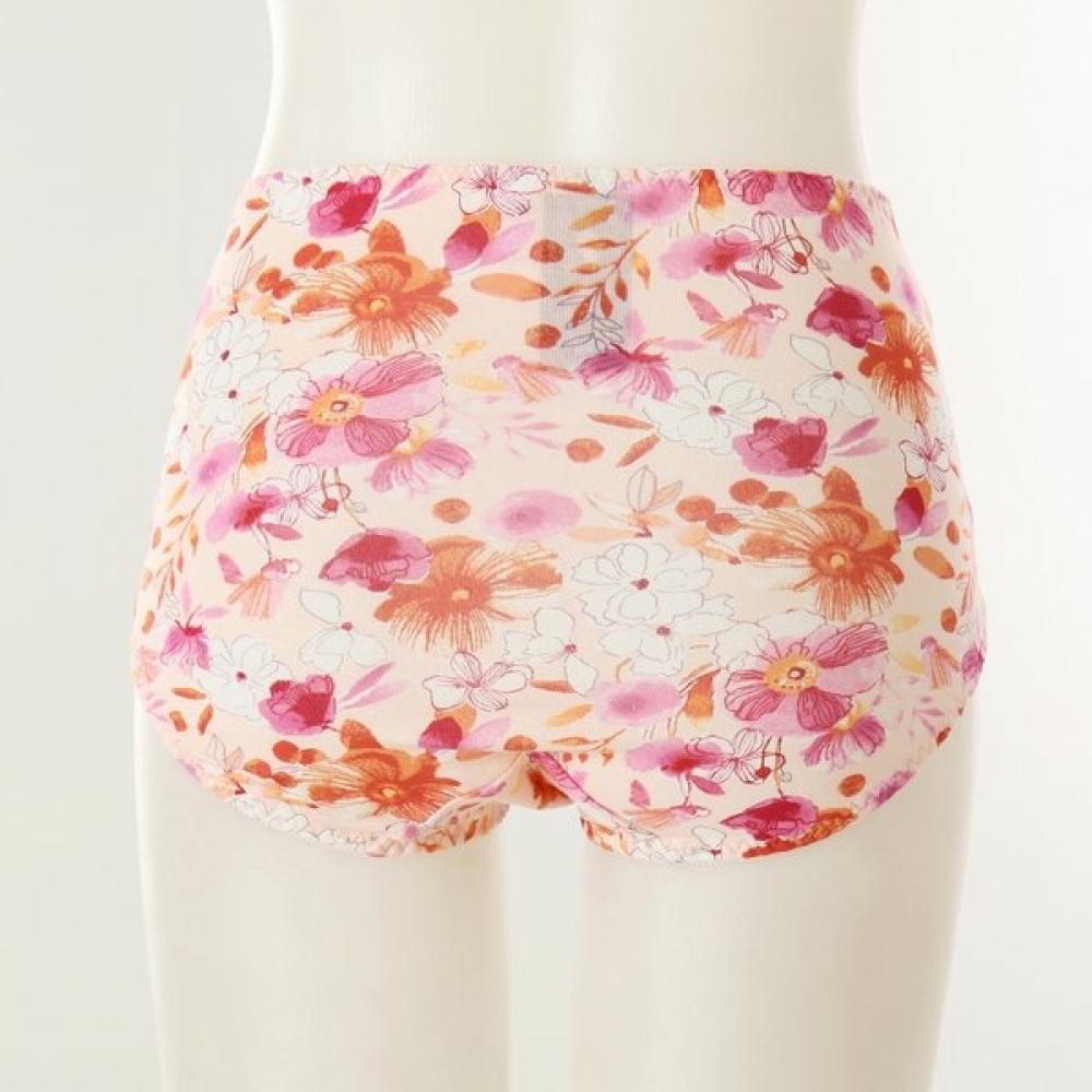 VenuS Women S Panty Modal 40S Large Flower Print Set 2 pieceS[vpt6749 Bu Pk]