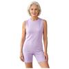 Sleeveless Back Zipper Short Bottoms Jumpsuit for Men Round Neck Adaptive Nursing Pajamas Bodysuit Special Needs Clothes