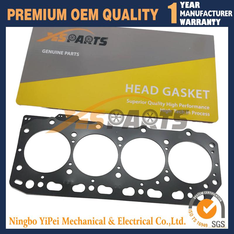 Head gasket for TK486 TK486E Yanmar 4TNE86 4TNE88 4D86 4D88(metal)