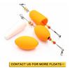 Fishing Bobbers Weighted Popping Floats Vibrant Color Strong Buoyancy Saltwater Freshwater Fishing Floats Accessories