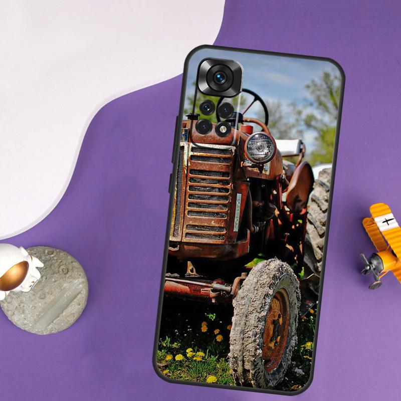Farm Vehicle Tractor Case For Xiaomi Redmi Note 13 Pro 14 12 9 10 11 Pro 10S 11S 12S Redmi 13C 14C 10C 12C Cover
