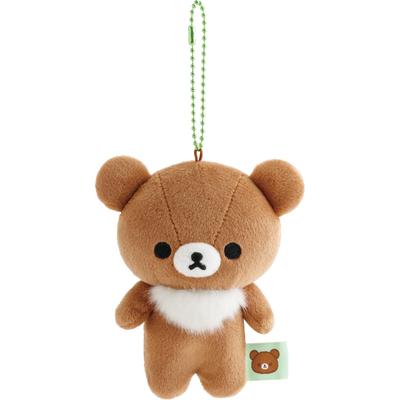 Подвесная плюшевая игрушка San-X Rilakkuma Mochimochi, Chairoikoguma, MV31101, В110 x Ш90 x Г50 мм