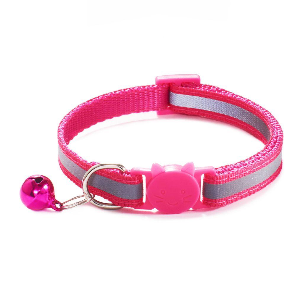 Adjustable Size Reflective with Bells Cat Neck Strap Cat Collar Pet Accessories Kitten Decor