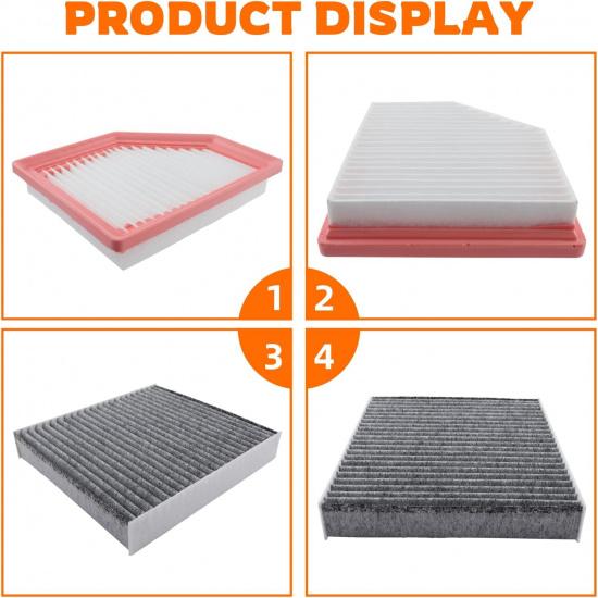 Engine Air Filter And Cabin Air Filter Replacement Compatible With Nissan Sentra 2.0L -2024, Replace 16546-6LA0A, 27277-6CA0A