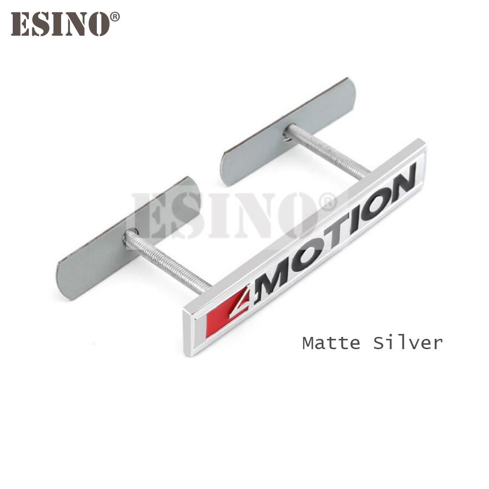 Car Styling 4Motion 3D Rear Trunk Fender Grill Metal Chrome Zinc Alloy Emblem Badge Decal for Volkswagen Golf R Tiguan Touareg