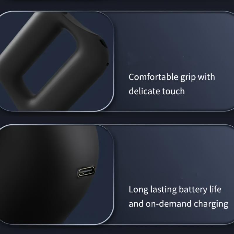 Новейший полностью модернизированный многофункциональный массажер для фасций, с 5 ручными насадками, 5 режимами, 5 частотами, портативный и удобный