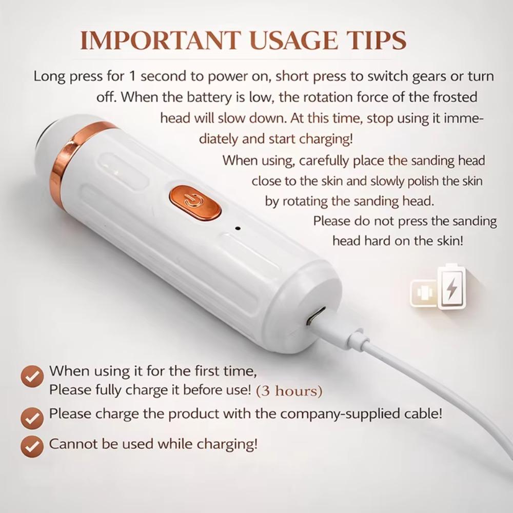 Exfoliation Electric Foot Callus Remover Cordless Electric Foot File Dry Skin Remover Home Care