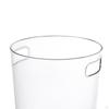 Round Transparent Trash Can Wastebasket Garbage Container Bin Organizer Box Ice Bucket